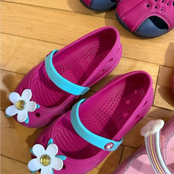 Colorful toddler girl’ shoes bundle us 7-10 - Picture 6 of 12